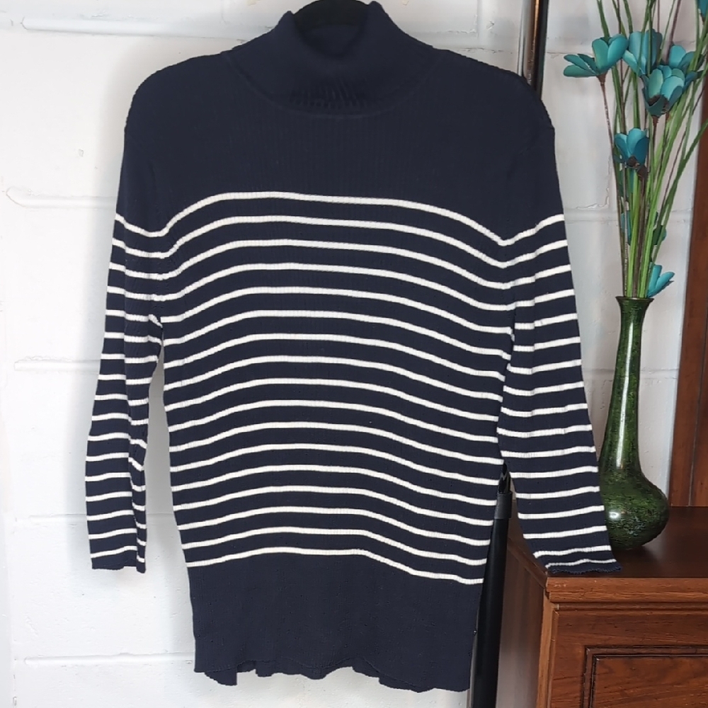 Ralph Lauren Striped Turtleneck Sweater